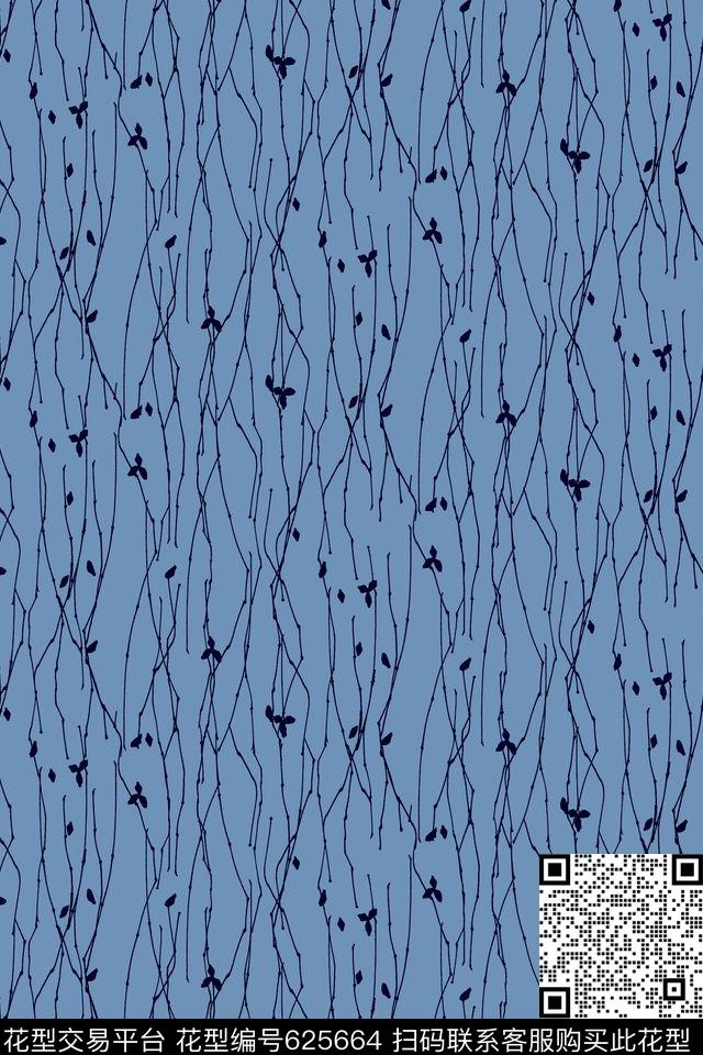 不规则几何几何树枝传统印花华亿平台下载（图片编号: 625664） - 瓦栏（Walan）