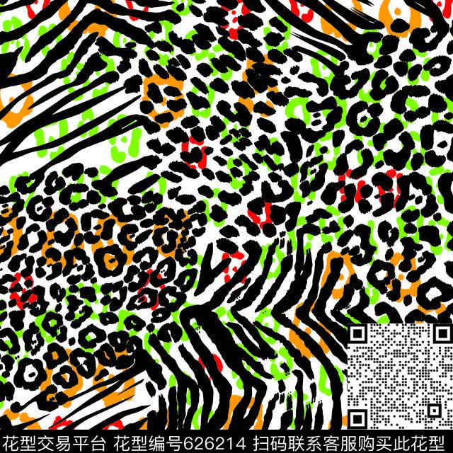 数码印花豹纹斑马纹传统印花华亿平台下载（图片编号: 626214） - 瓦栏（Walan）