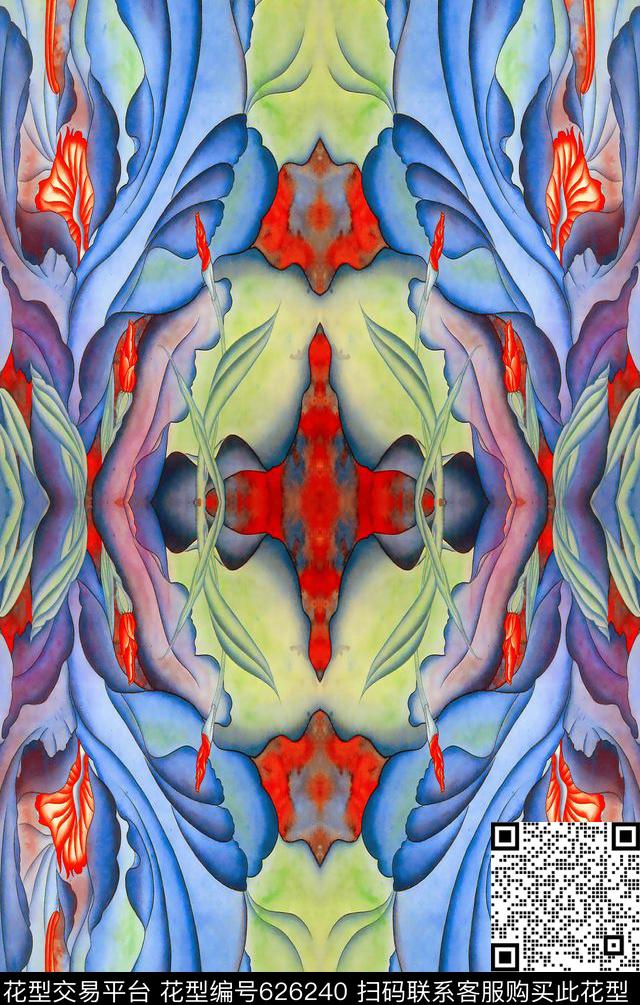 抽象数码印花华亿平台下载（图片编号: 626240） - 瓦栏（Walan）