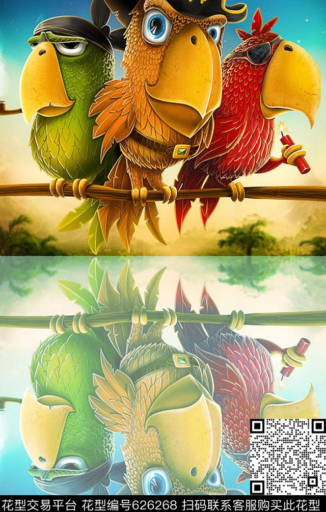 卡通数码印花华亿平台下载（图片编号: 626268） - 瓦栏（Walan）