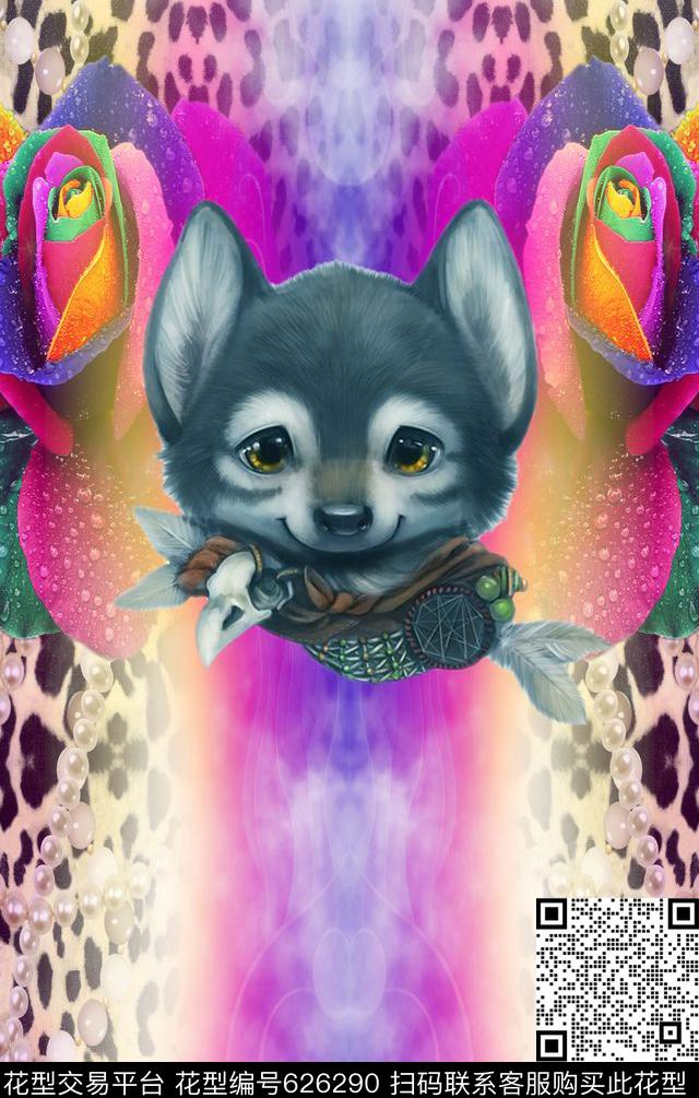 动物数码印花华亿平台下载（图片编号: 626290） - 瓦栏（Walan）