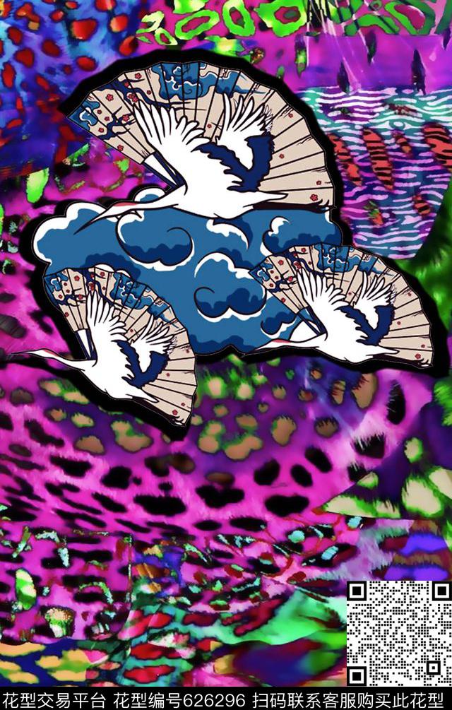 抽象数码印花华亿平台下载（图片编号: 626296） - 瓦栏（Walan）