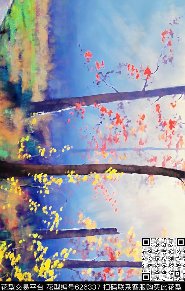 树林数码印花华亿平台下载（图片编号: 626337） - 瓦栏（Walan）