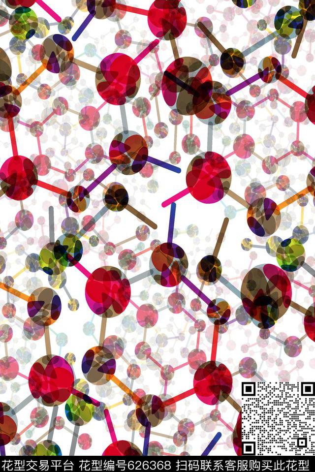 色块几何分色结构数码印花华亿平台下载（图片编号: 626368） - 瓦栏（Walan）