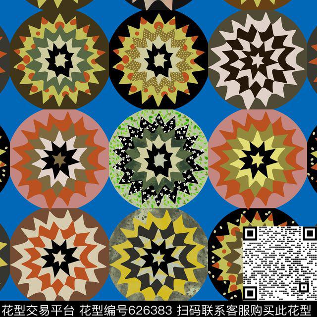 传统民族风几何方格2017年流行大牌几何时尚女装裙装华亿平台剪纸艺术窗花拼贴传统印花华亿平台下载（图片编号: 626383） - 瓦栏（Walan）