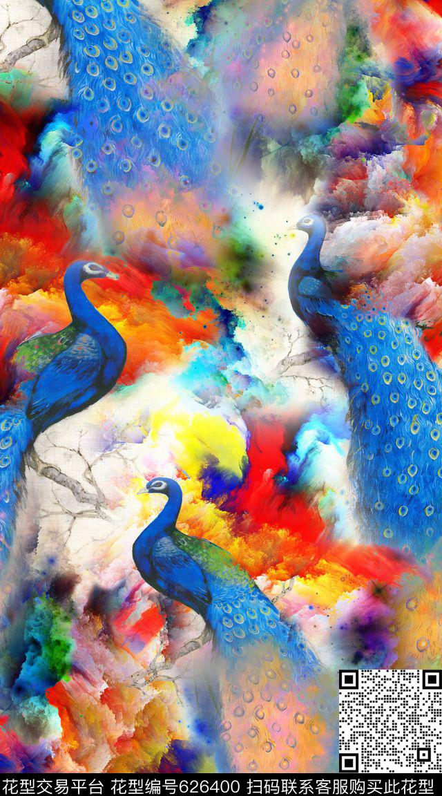 花鸟花卉数码数码印花华亿平台下载（图片编号: 626400） - 瓦栏（Walan）