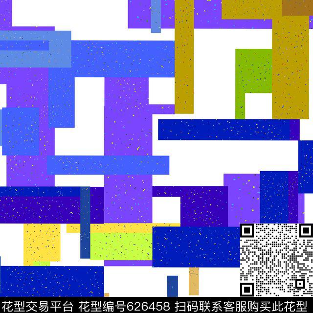 几何圆点趣味数码印花华亿平台下载（图片编号: 626458） - 瓦栏（Walan）