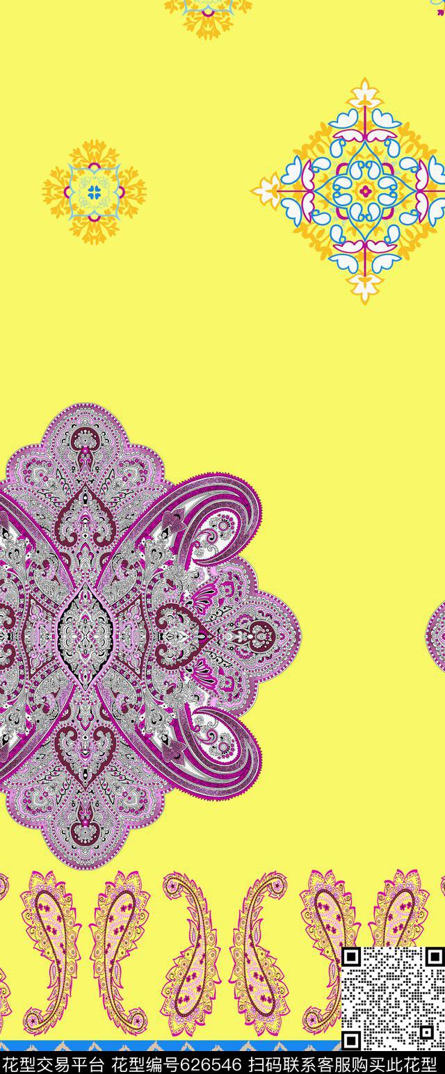 清新时尚时尚简约民族风传统印花华亿平台下载（图片编号: 626546） - 瓦栏（Walan）