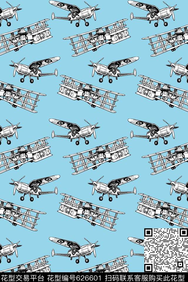 飞机童装滑翔机传统印花华亿平台下载（图片编号: 626601） - 瓦栏（Walan）