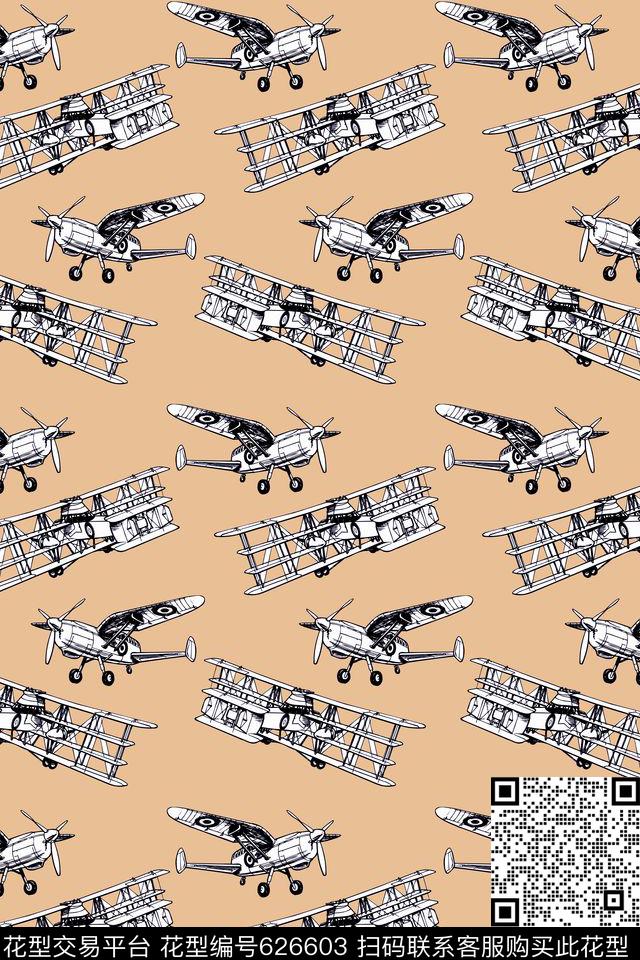 飞机童装滑翔机传统印花华亿平台下载（图片编号: 626603） - 瓦栏（Walan）