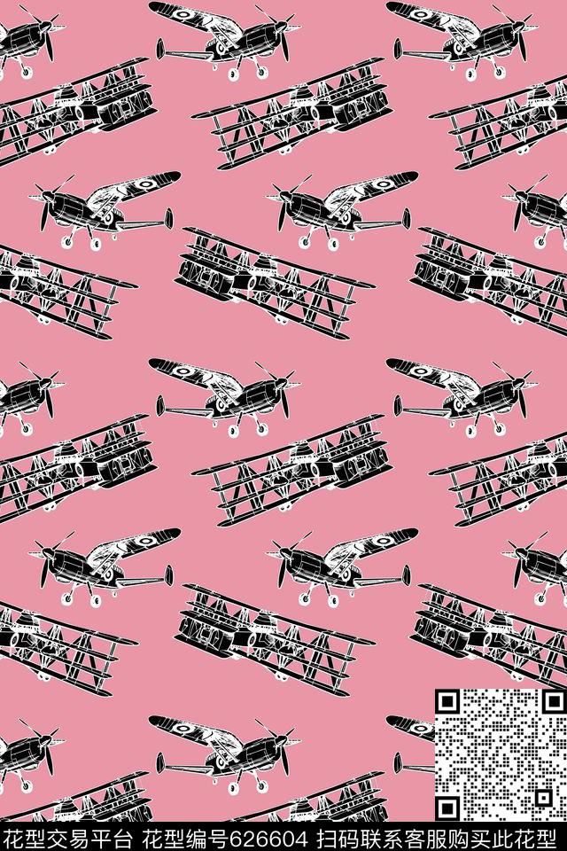 飞机童装滑翔机传统印花华亿平台下载（图片编号: 626604） - 瓦栏（Walan）