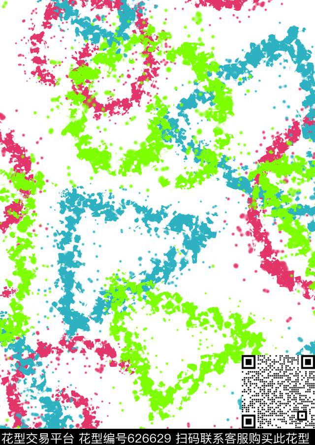 几何三角形涂鸦传统印花华亿平台下载（图片编号: 626629） - 瓦栏（Walan）
