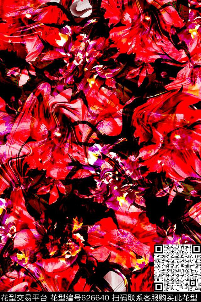 抽象数码印花华亿平台下载（图片编号: 626640） - 瓦栏（Walan）