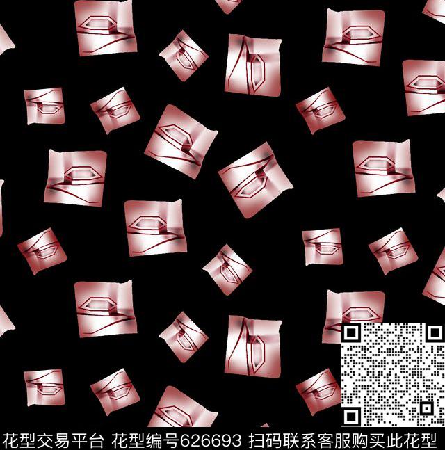 不规则几何菱形几何数码印花华亿平台下载（图片编号: 626693） - 瓦栏（Walan）