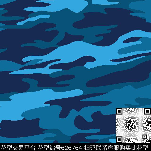 男装迷彩图案不规则几何传统印花华亿平台下载（图片编号: 626764） - 瓦栏（Walan）