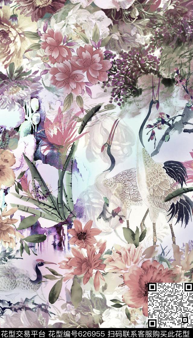 零点--女装民族风雪纺数码印花华亿平台下载（图片编号: 626955） - 瓦栏（Walan）