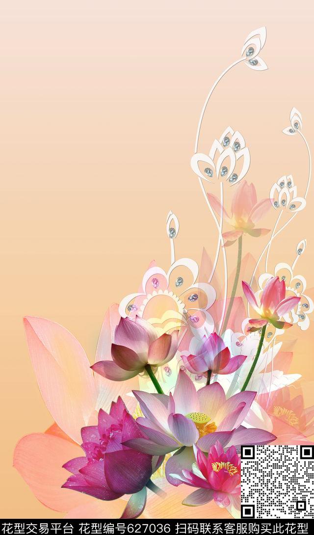 雪纺数码女装数码印花华亿平台下载（图片编号: 627036） - 瓦栏（Walan）