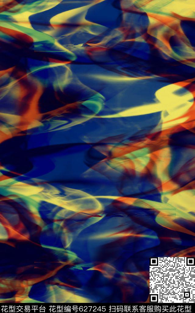 洋阳---抽象数码印花华亿平台下载（图片编号: 627245） - 瓦栏（Walan）