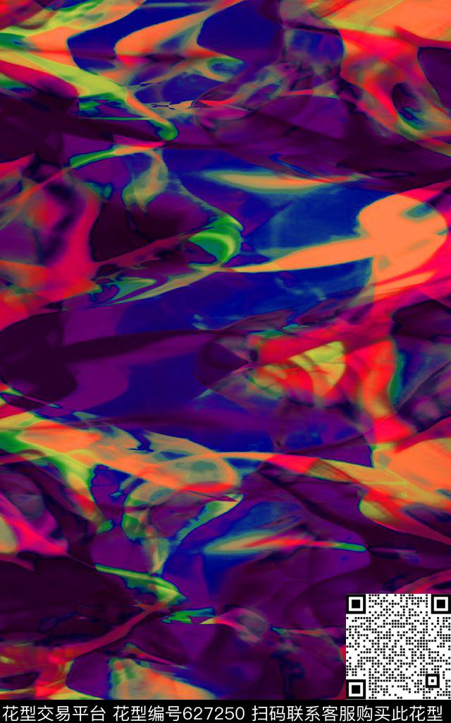 洋阳---抽象数码印花华亿平台下载（图片编号: 627250） - 瓦栏（Walan）