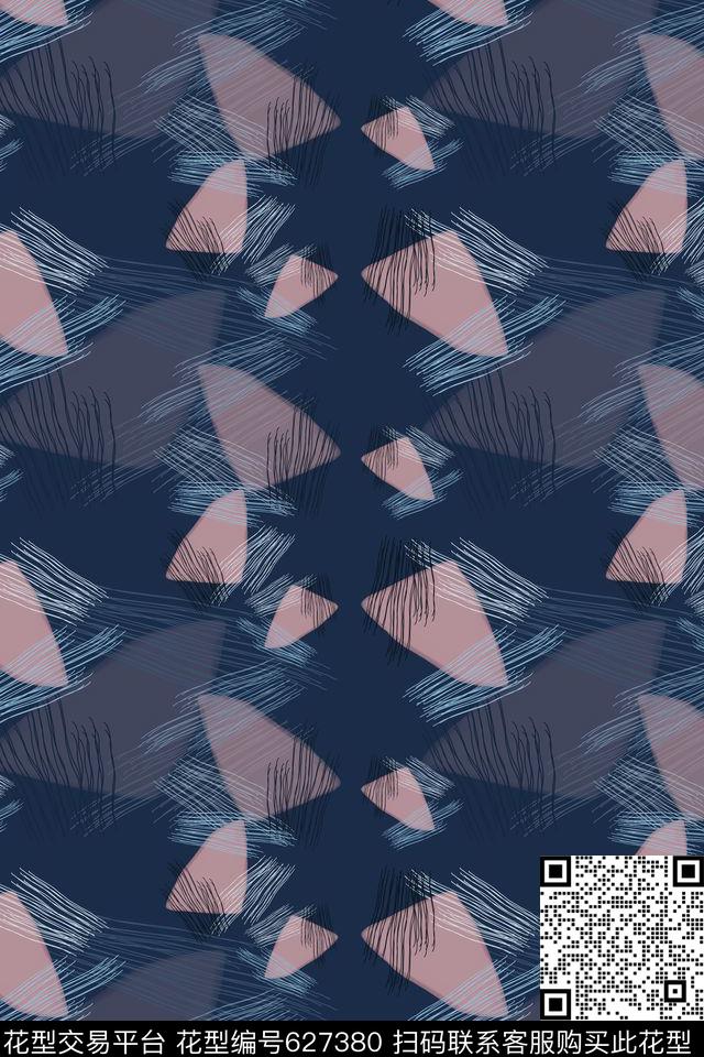 不规则几何抽象图案趣味图案数码印花华亿平台下载（图片编号: 627380） - 瓦栏（Walan）
