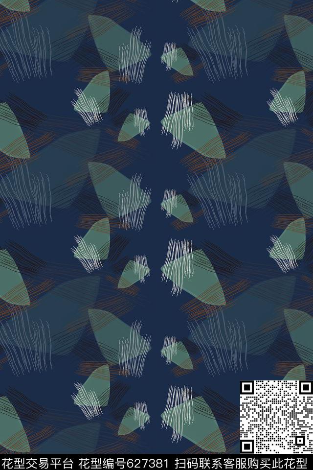 不规则几何抽象图案趣味图案数码印花华亿平台下载（图片编号: 627381） - 瓦栏（Walan）