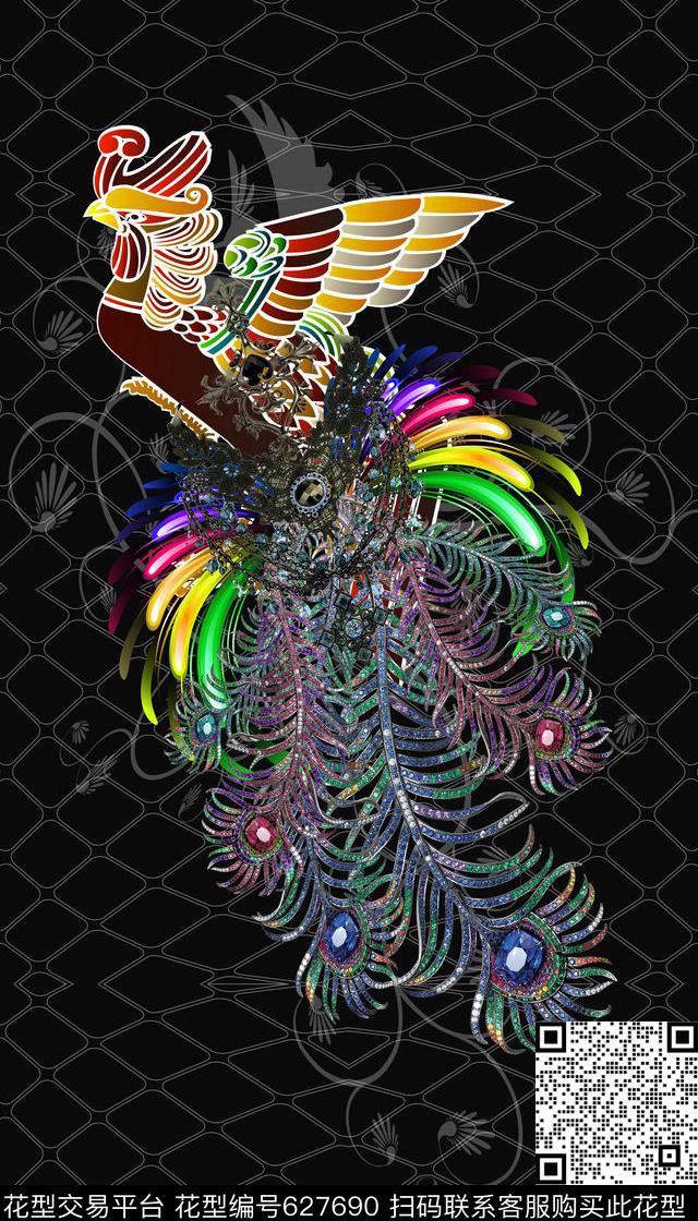 动物纹数码女装数码印花华亿平台下载（图片编号: 627690） - 瓦栏（Walan）