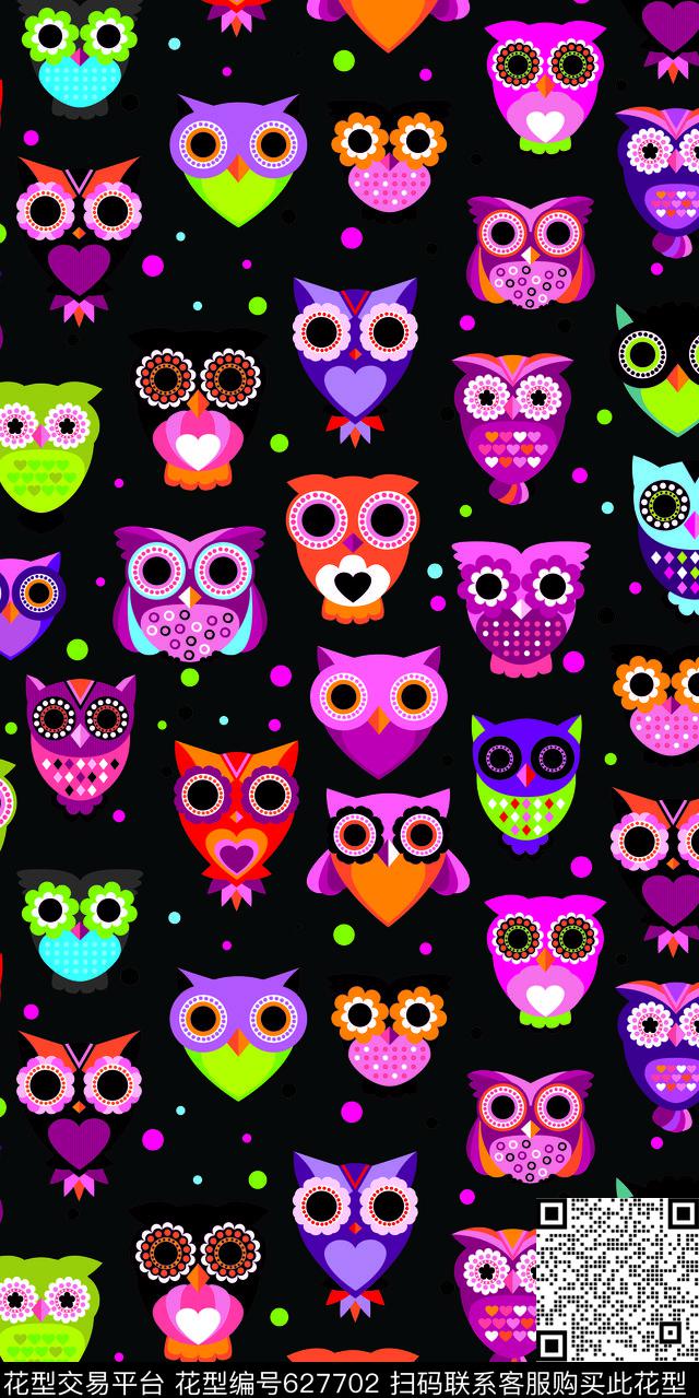 数码印花图案卡通中国风传统印花华亿平台下载（图片编号: 627702） - 瓦栏（Walan）