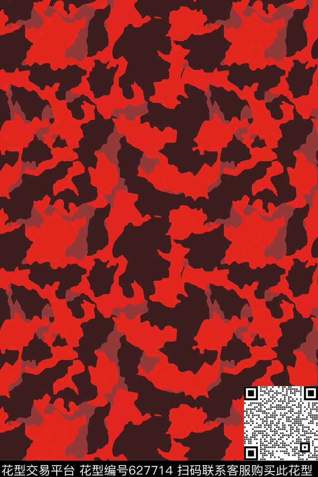 不规则几何迷彩服军装迷彩传统印花华亿平台下载（图片编号: 627714） - 瓦栏（Walan）