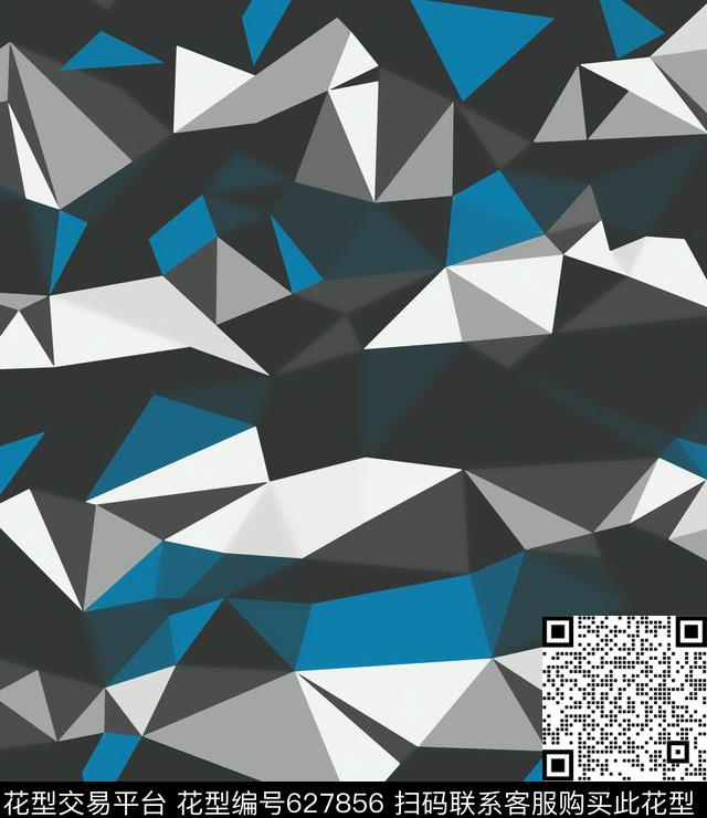 不规则几何男装沙发布传统印花华亿平台下载（图片编号: 627856） - 瓦栏（Walan）