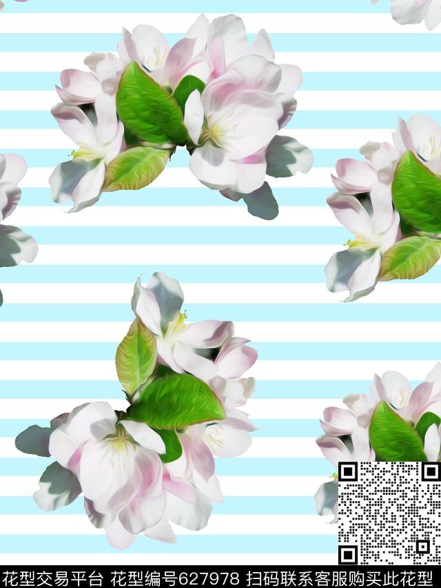 花卉数码印花华亿平台下载（图片编号: 627978） - 瓦栏（Walan）