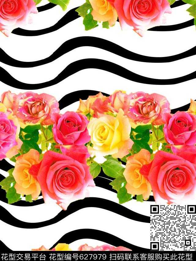 花卉数码印花华亿平台下载（图片编号: 627979） - 瓦栏（Walan）