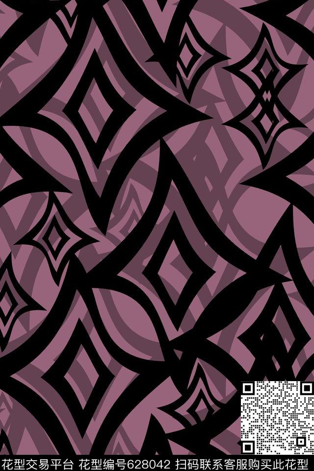 格子传统印花华亿平台下载（图片编号: 628042） - 瓦栏（Walan）