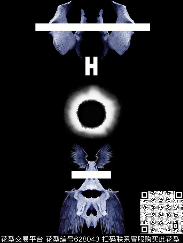 原创潮牌未来陨石石头系列太空蝙蝠数码印花华亿平台下载（图片编号: 628043） - 瓦栏（Walan）