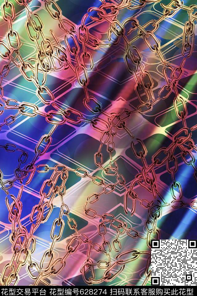 抽象零点--女装数码数码印花华亿平台下载（图片编号: 628274） - 瓦栏（Walan）