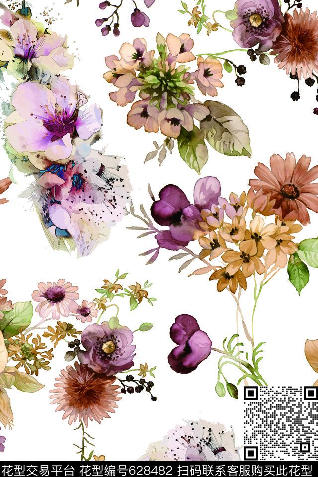 国画山水画民族风数码印花华亿平台下载（图片编号: 628482） - 瓦栏（Walan）