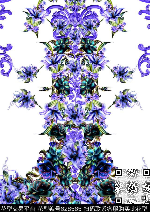 Beautifulflowers2017数码印花华亿平台下载（图片编号: 628565） - 瓦栏（Walan）