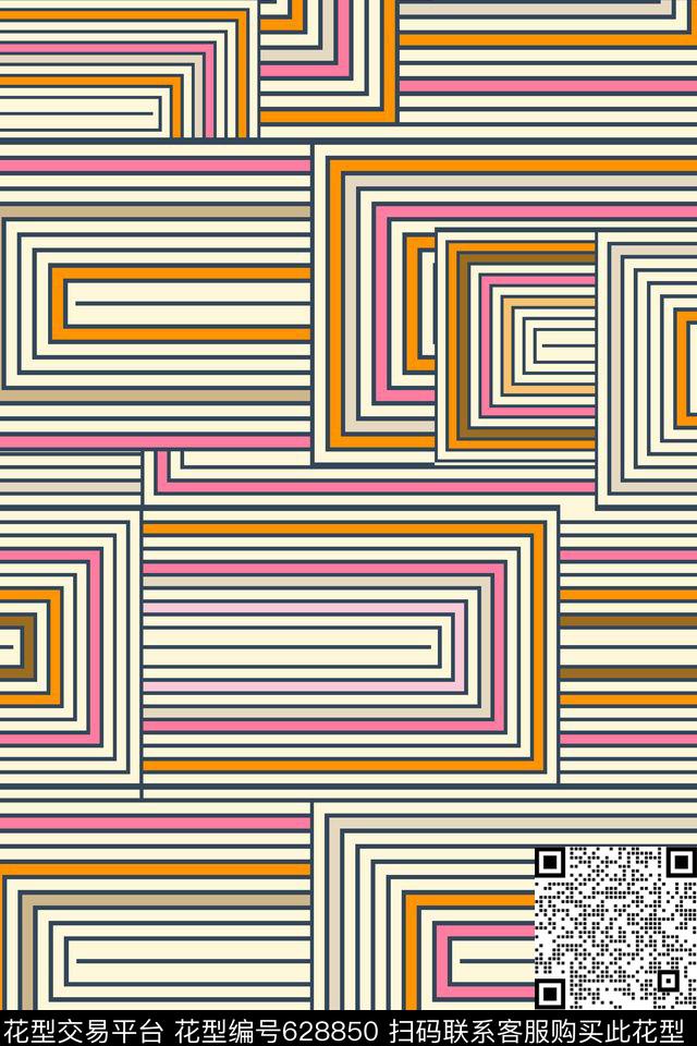 格子传统印花华亿平台下载（图片编号: 628850） - 瓦栏（Walan）