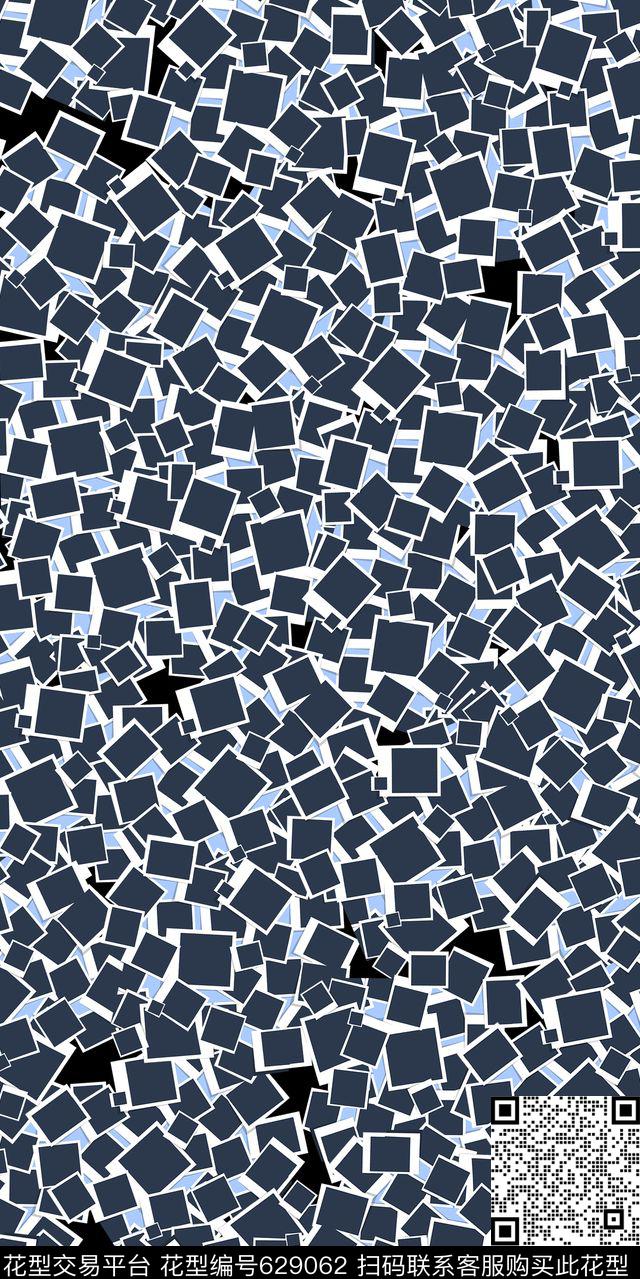 几何满版男装数码印花华亿平台下载（图片编号: 629062） - 瓦栏（Walan）