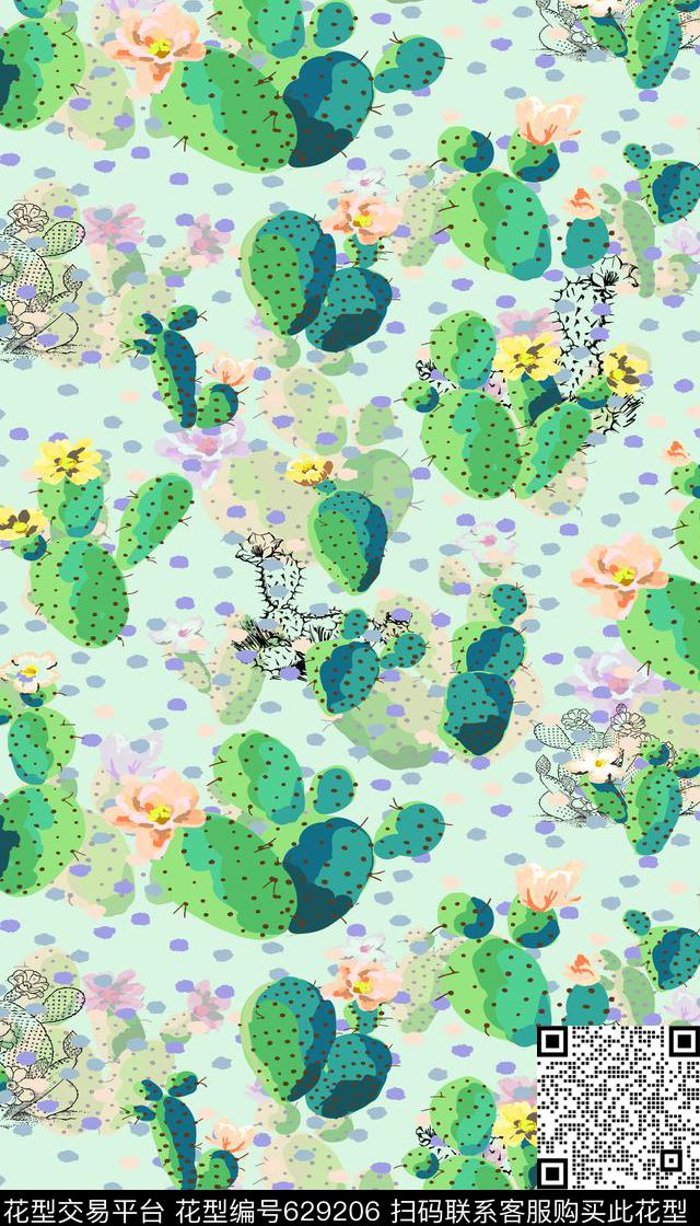 圆圈男装女装图案几何花卉传统印花华亿平台下载（图片编号: 629206） - 瓦栏（Walan）