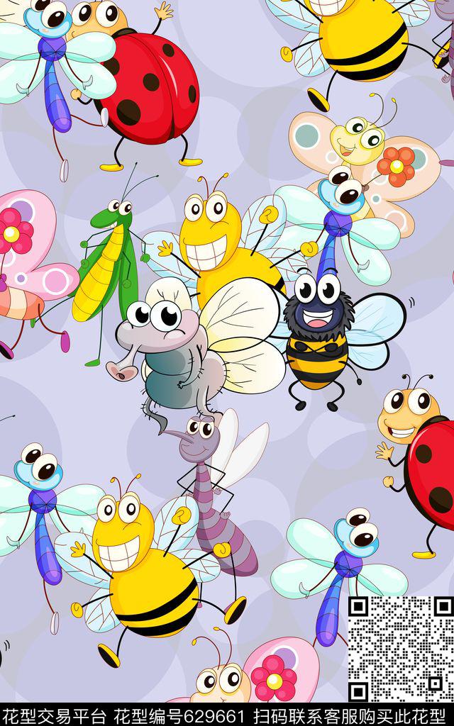 动漫卡通圆数码印花华亿平台下载（图片编号: 629661） - 瓦栏（Walan）