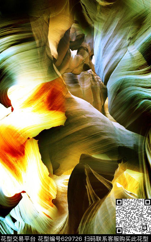 纹理肌理羚羊峡谷数码印花华亿平台下载（图片编号: 629726） - 瓦栏（Walan）