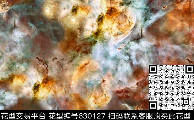 星空梦幻抽象数码印花华亿平台下载（图片编号: 630127） - 瓦栏（Walan）
