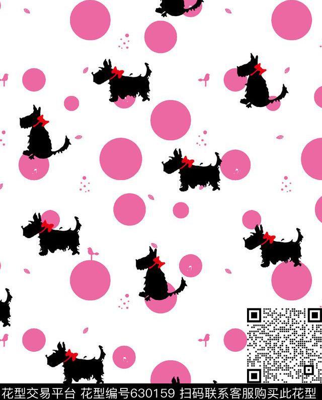 2017年几何卡通趣味女装群装华亿平台卡通趣味小狗女装衬衫华亿平台卡通趣味童装卫衣华亿平台传统印花华亿平台下载（图片编号: 630159） - 瓦栏（Walan）