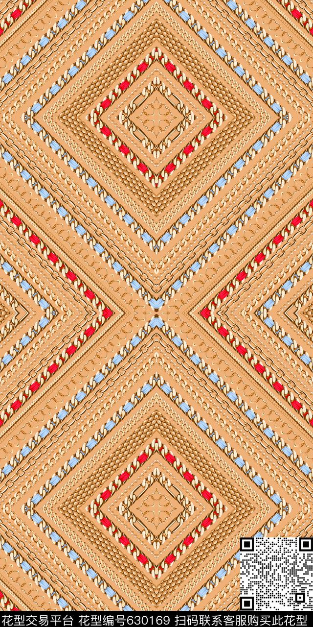 几何大格子巴宝莉格子传统印花华亿平台下载（图片编号: 630169） - 瓦栏（Walan）