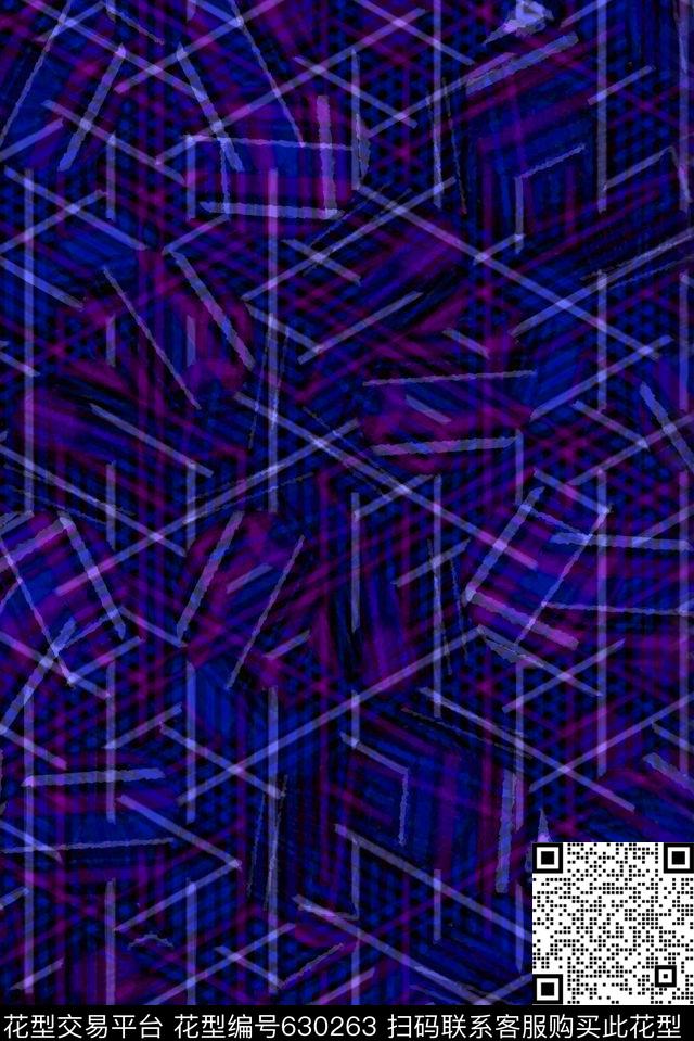 波浪条纹细条纹横条数码印花华亿平台下载（图片编号: 630263） - 瓦栏（Walan）