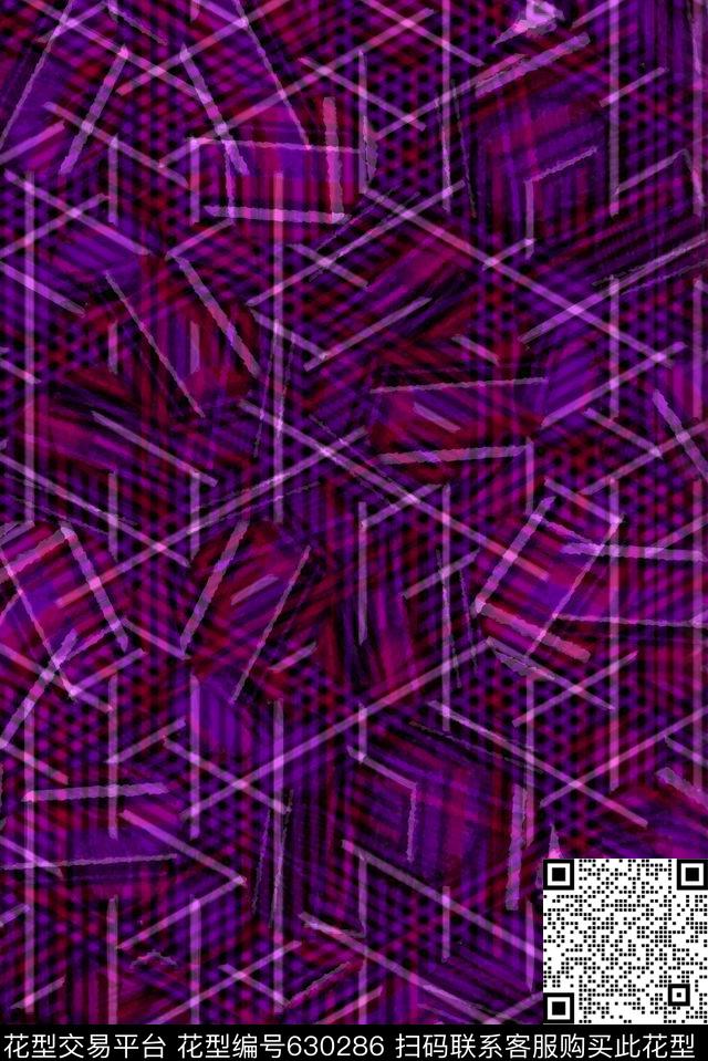 波浪条纹细条纹横条数码印花华亿平台下载（图片编号: 630286） - 瓦栏（Walan）