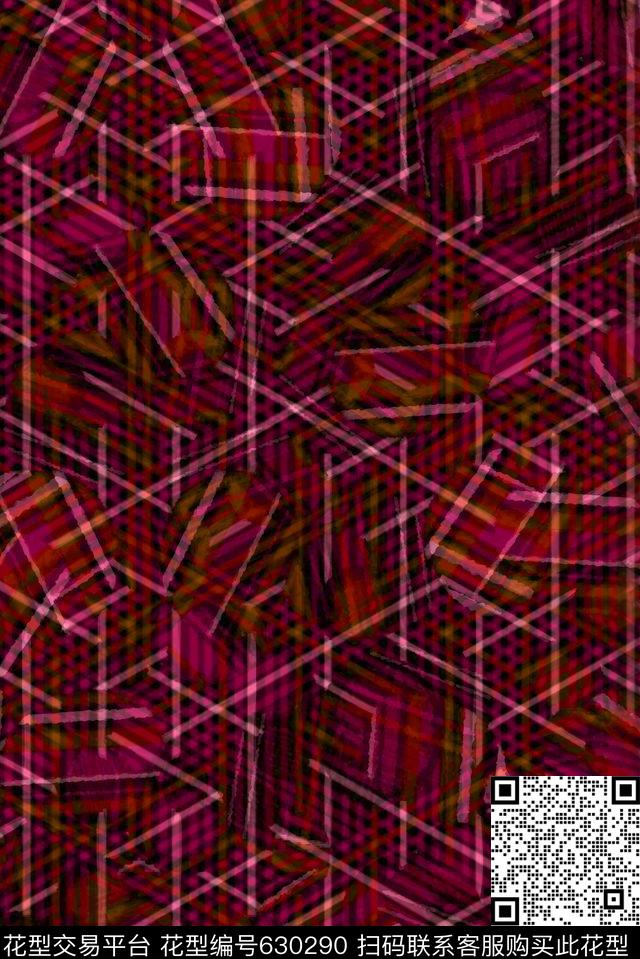 波浪条纹细条纹横条数码印花华亿平台下载（图片编号: 630290） - 瓦栏（Walan）