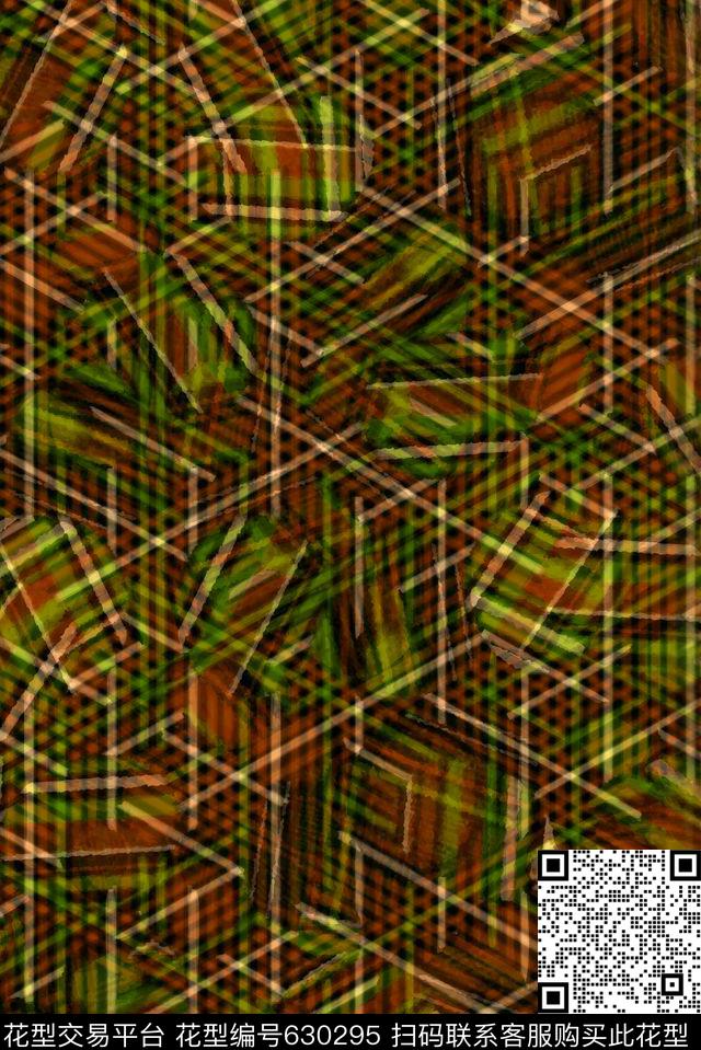 波浪条纹细条纹横条数码印花华亿平台下载（图片编号: 630295） - 瓦栏（Walan）