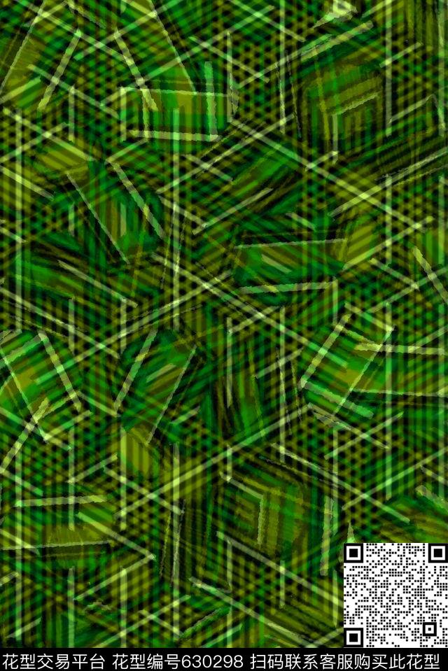 波浪条纹细条纹横条数码印花华亿平台下载（图片编号: 630298） - 瓦栏（Walan）