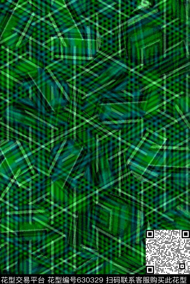 波浪条纹细条纹横条数码印花华亿平台下载（图片编号: 630329） - 瓦栏（Walan）